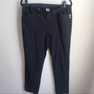 Anne Klein | Black Pull On Pants Size 12